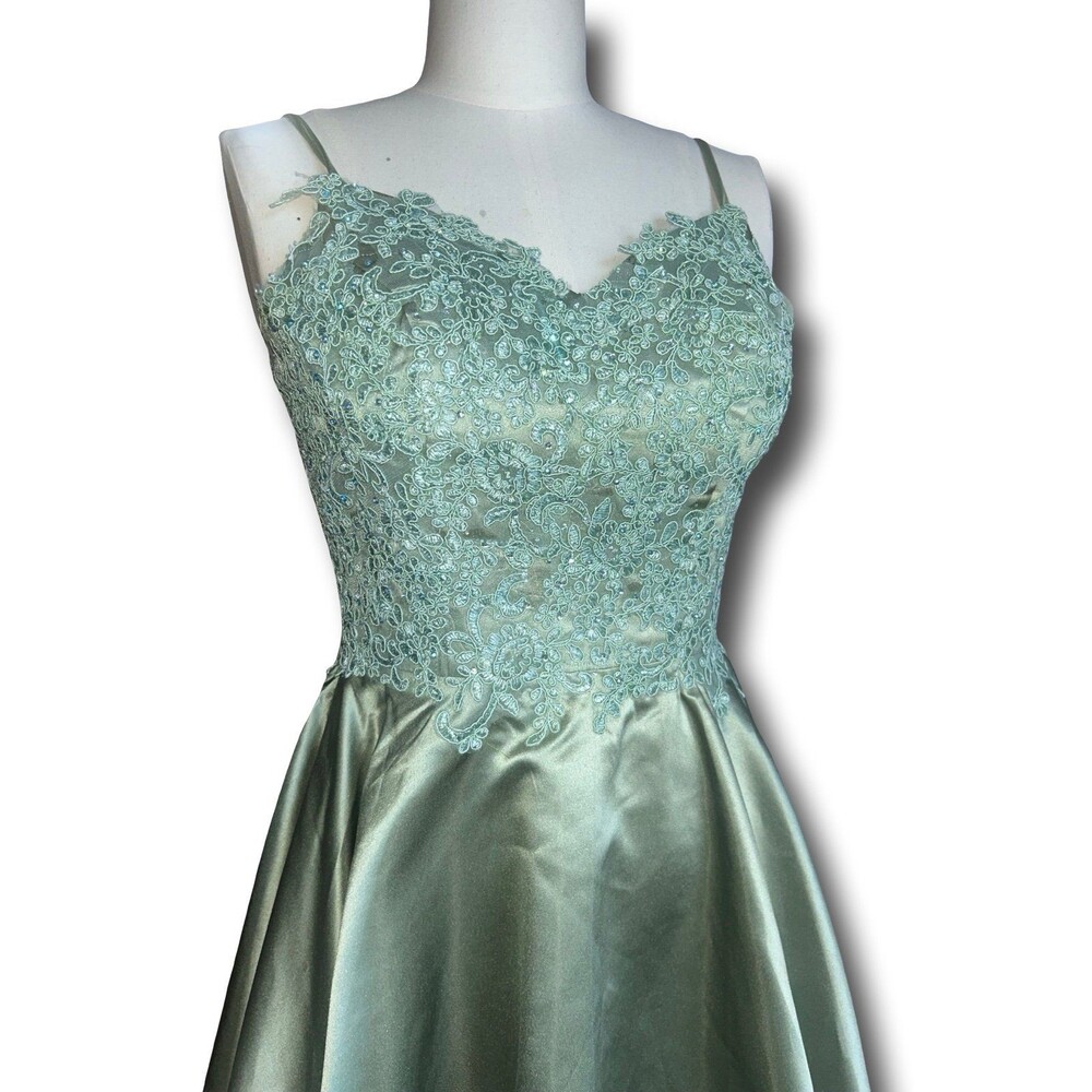 May Queen mint gown dress